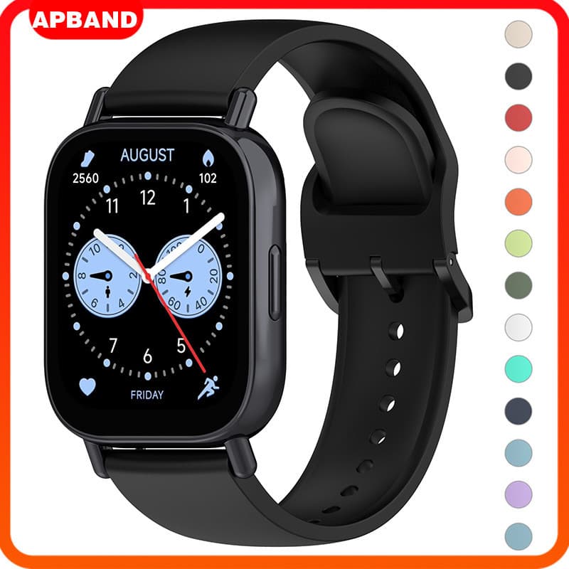 Pulseira Silicone 22mm Para Xiaomi Redmi Watch 5 Active / 5 Lite/ Garmin/Amazfit Bip 6/Huawei Watch GT 6 5 4 Acessórios