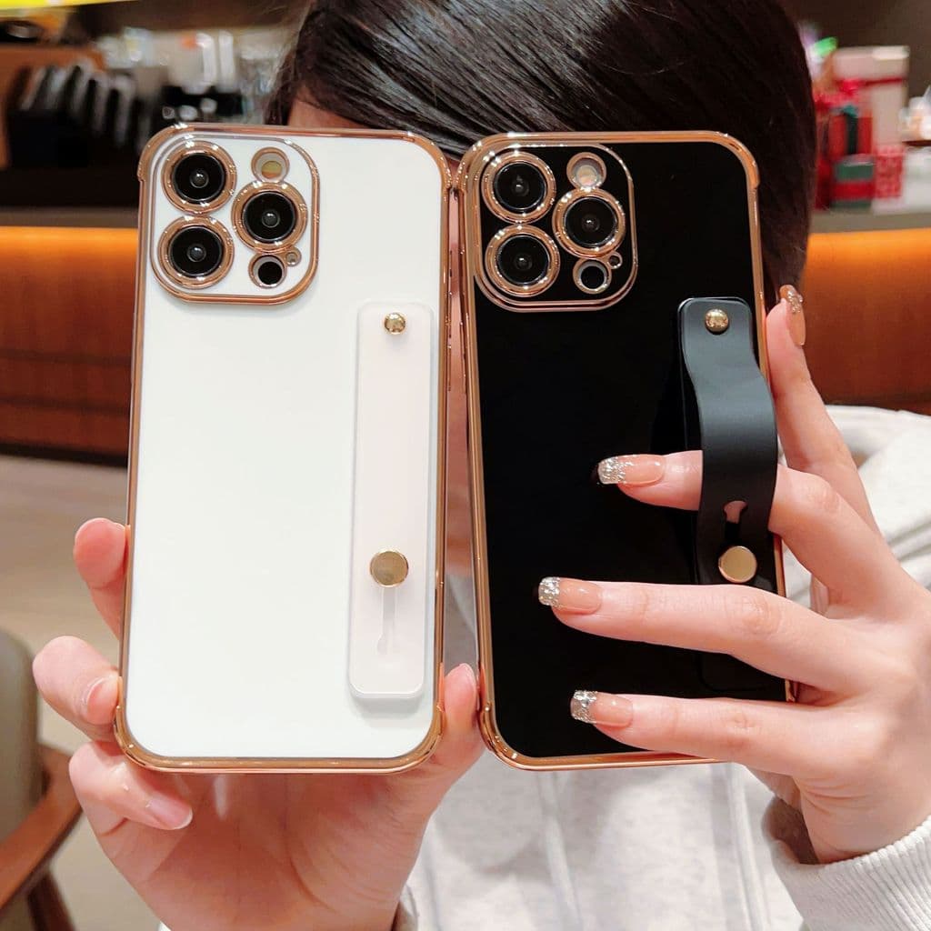 Simples cor sólida adequado para iPhone17ProMax caso de telefone elétrico Apple 16 tiras galvanoplastia capa protetora 1