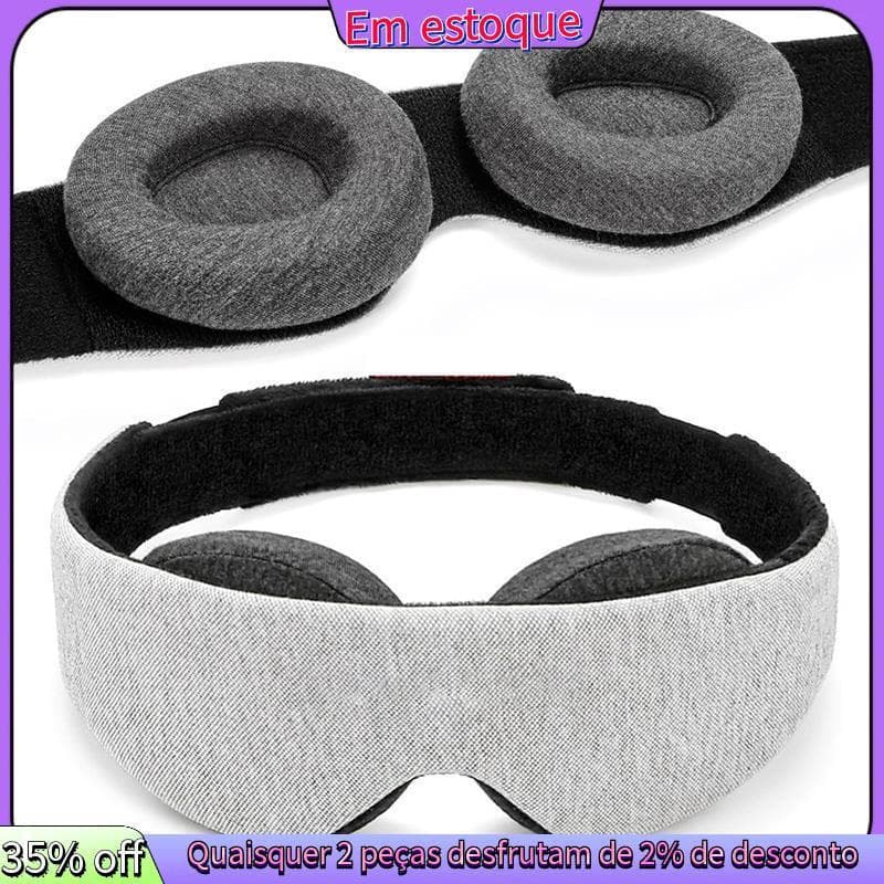 Para Dormir Máscara De Olho-Blackout 3D Contorno Sono-Espuma De Memória , Alça Ajustável Homens E Mulheres