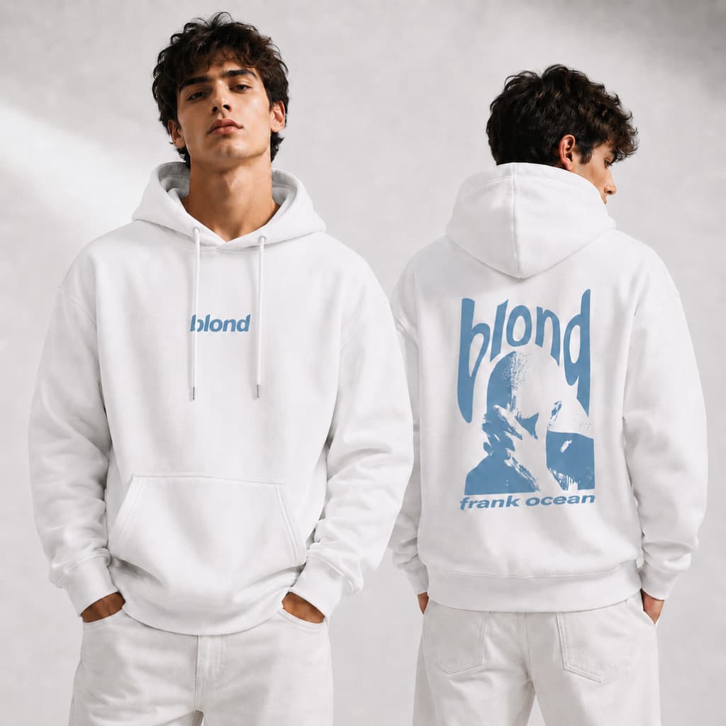 Moletom Canguru Frank Ocean Blond Streetwear Blusa De Frio Unissex Casaco Com Bolso E Capuz