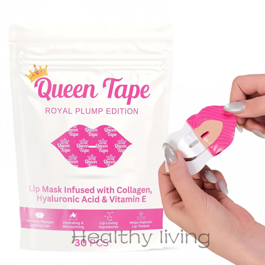 Queen Hydrating & Moisturizing Royal Plump, Royal Lips 30 máscaras labiais para cuidado dos lábios, suaviza as linhas do