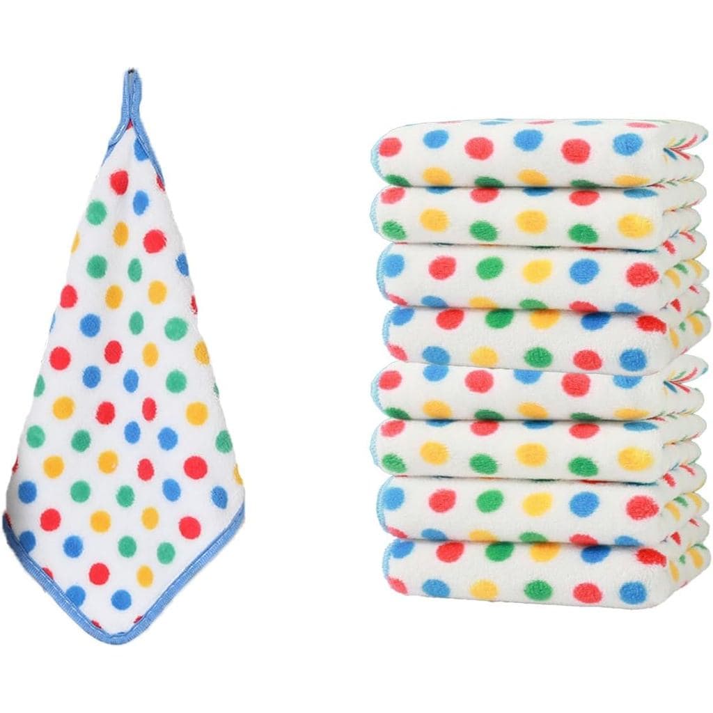 Pacote com 20 Panos de Limpeza com Bolinhas, Toalhas de Cozinha Fofas, Panos de Limpeza de Microfibra para Cozinha, Pano