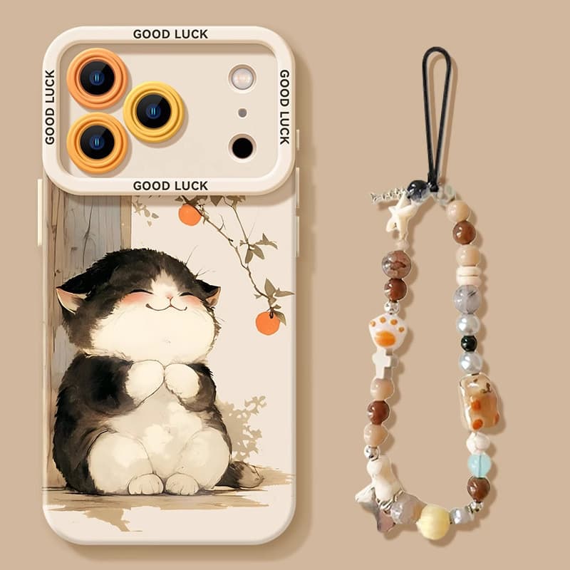 Bonito gato de estimação iphone17promax caso de telefone 17pro Silicone 17 bonito ar resistente a choques 16 capa protet