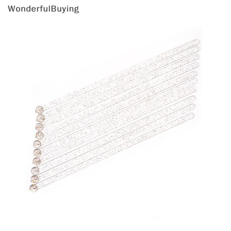 10 Pçs Ouro Glitter Plástico Swizzle Stis Bolo De Cristal Cotail Café Bebida Agitadores Lolly Sti Ferramentas Barra