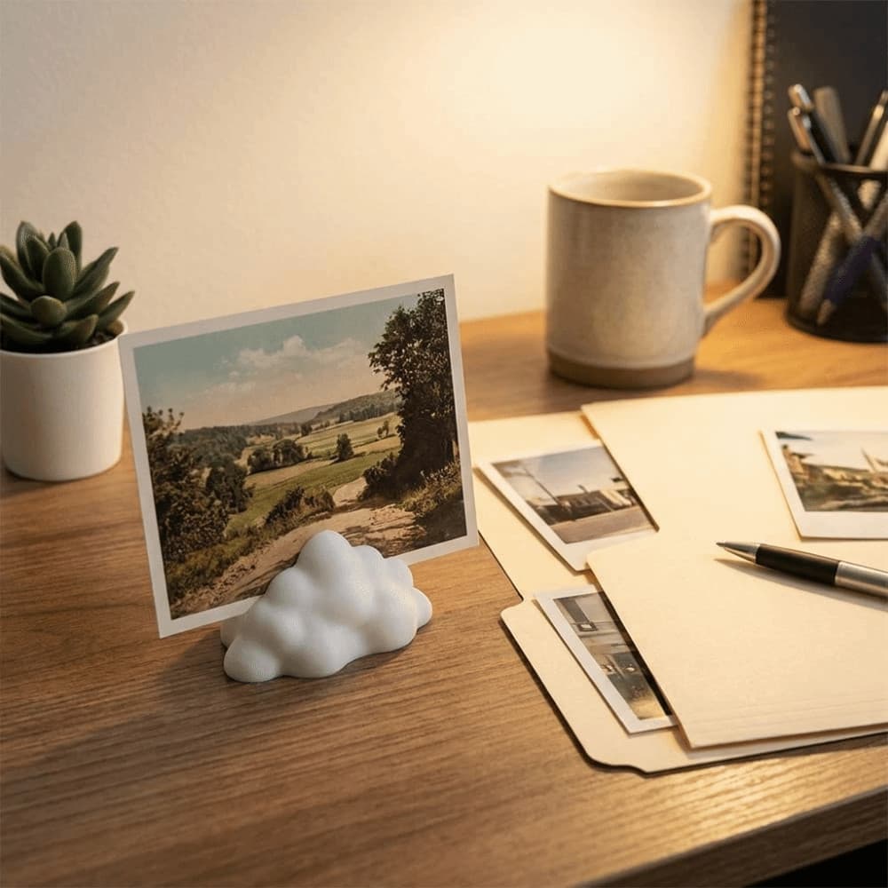 TEVO 6 Pcs Porta-Fotos Em Forma De Nuvem , Clipes De Multiuso Minimalistas , Cartões De Visita