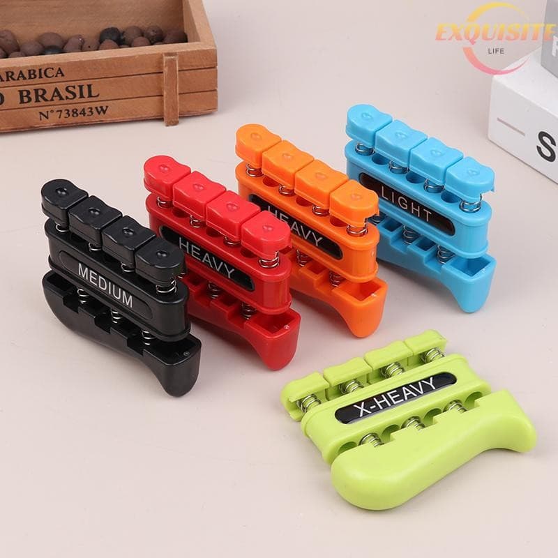 Treinador de dedos para ambas as mãos, fortalecedor de mãos bidirecional, dispositivo para prática de guitarra, treinado