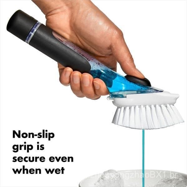 Escova de Limpeza para Cozinha OXO Good Grips com Dispensador de Sabão