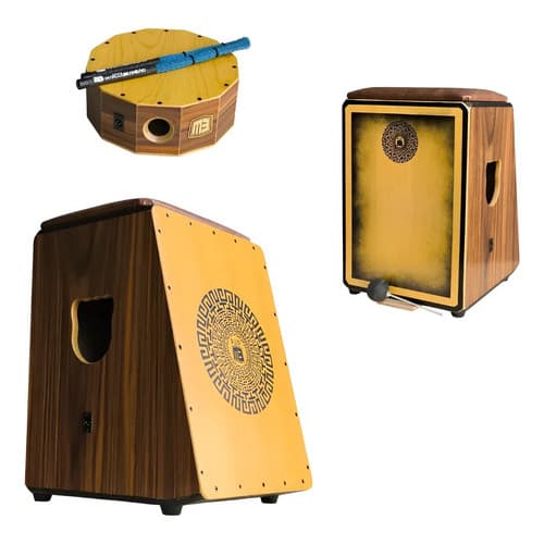 Kit Cajón Duo + Bumbo + Caixa + Baquetas + Batedor