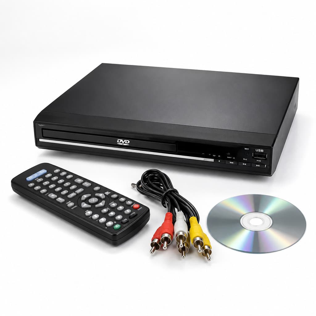 DVD Player Com USB Controle Remoto Cabo RCA Reproduz CD DVD MP3 JPG Bivolt