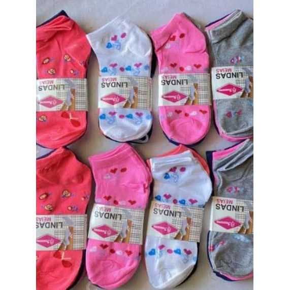 Kit 6 Pares de Meias Femininas Soquete – Coloridas e Confortáveis – Impacto Presentes
