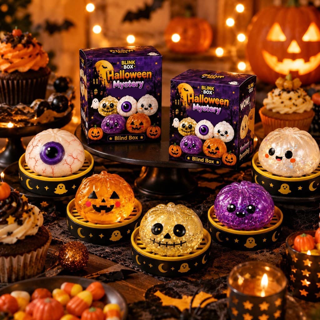 Brinquedo de Apertar de Terror |     Halloween |     Presente único |     Retorno à normalidade |     Leve e macio