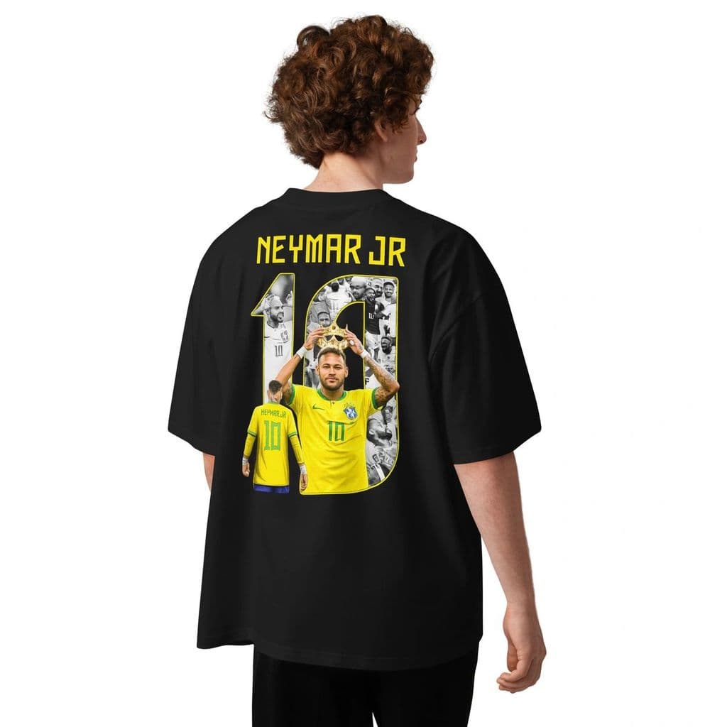 Camiseta Masculina Oversized Neymar JR 10