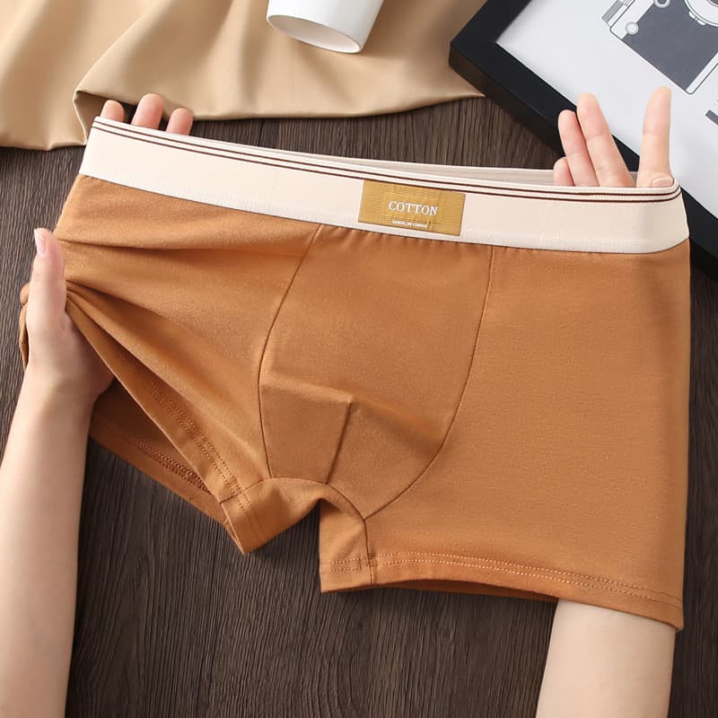 Cuecas boxer antibacterianas de algodão para homens, cuecas boxer respiráveis de algodão para jovens, cuecas de verão pa
