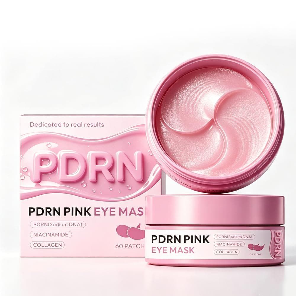 HPUFKOT Patches para Olhos com Nicotinamida (60 Pares), Patches para Olhos com PDRN e Retinal, Cuidados com a Pele para