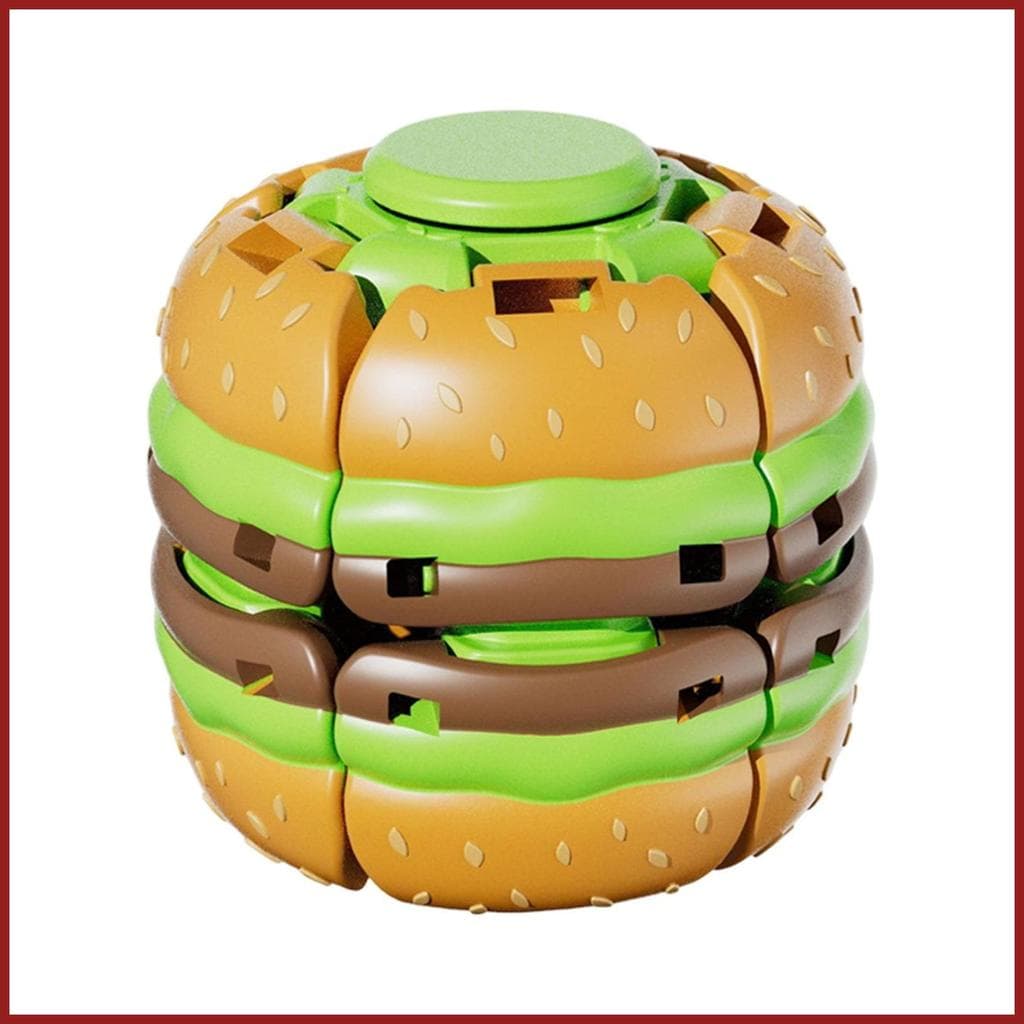 Brinquedo Giratório Para Hambúrguer , Forma De Relaxamento , Companheiro , Prensa Girar Bola , Jovens , Crianças , Estud