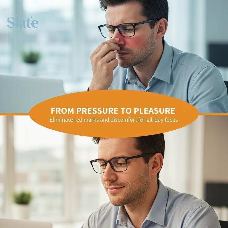 Slate 10 Pçs Óculos De Silicone Macio Anti Deslizamento Almofadas De Nariz Não Irritante Remendos Finos Para Sol Prescri