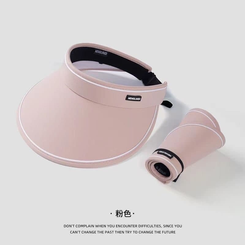 Chapéu de sol vazio topo feminino verão ciclismo Anti-ultravioleta uv chapéu de sol All-Match grande borda dobrável chap