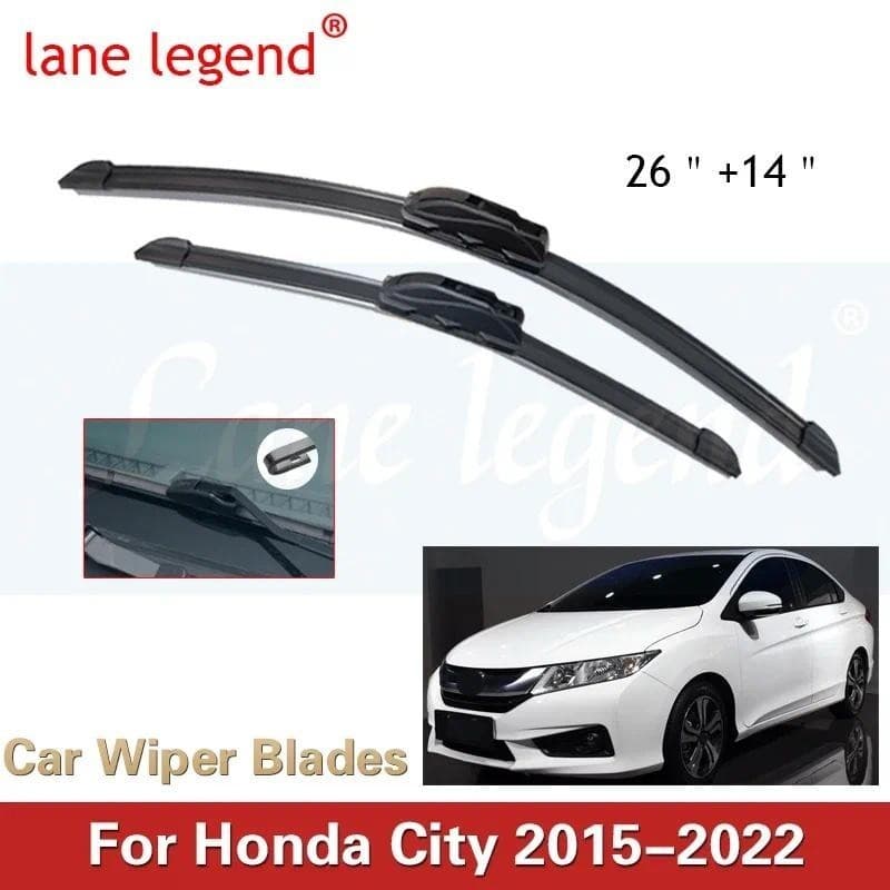 Lâmina De Limpador Dianteiro Do Carro Para Honda City GM4 GN Graça Ballade 2015 ~ 2022 Pára-Brisas Janelas Limpadores Ac