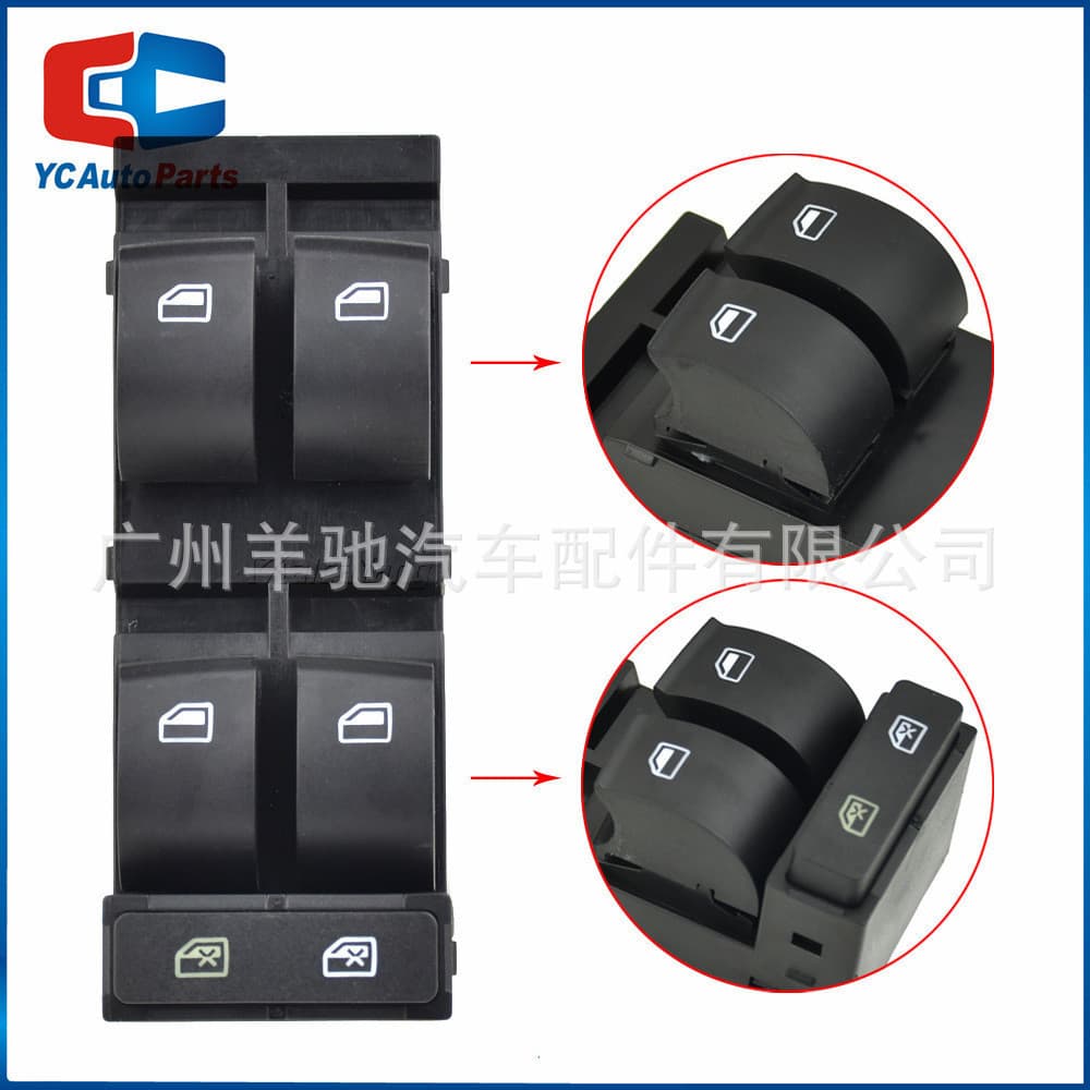4B0959851B interruptor levantador de vidro da janela elétrica adequado para Audi A6 S6 C5 1998-2004 acessórios do carro