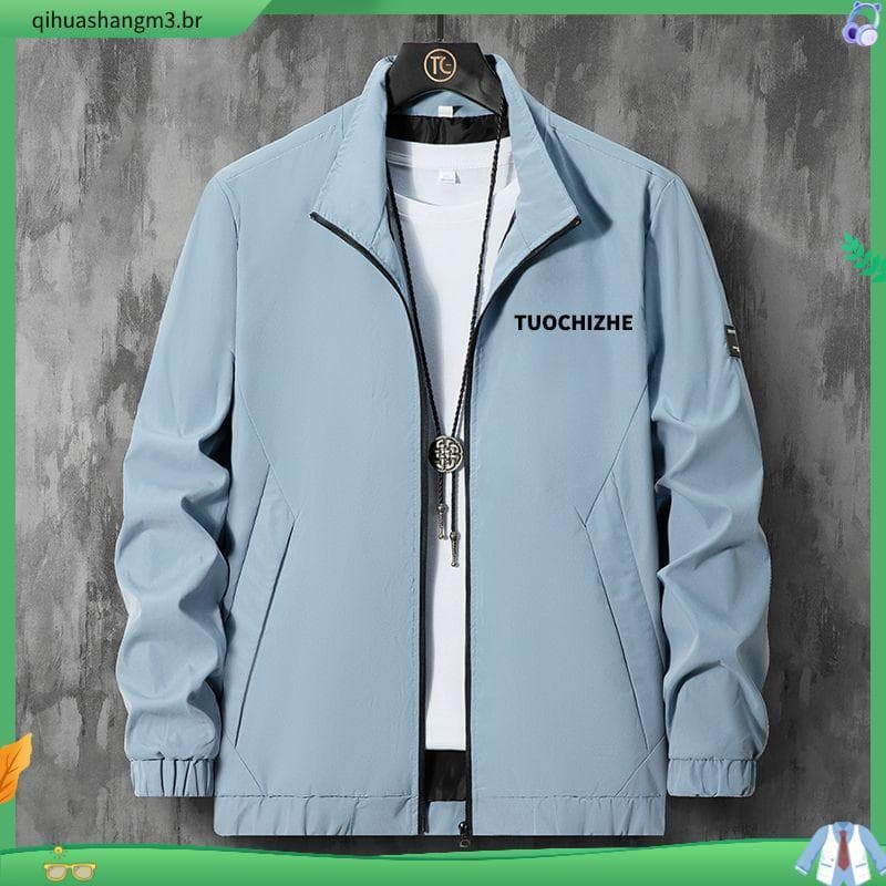 Jaqueta acolchoada masculina forro de inverno engrossado jaqueta masculina na moda gola Casual negócios topo jaqueta aco