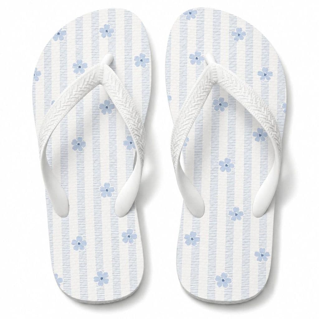 Chinelo Feminino Azul Delicado