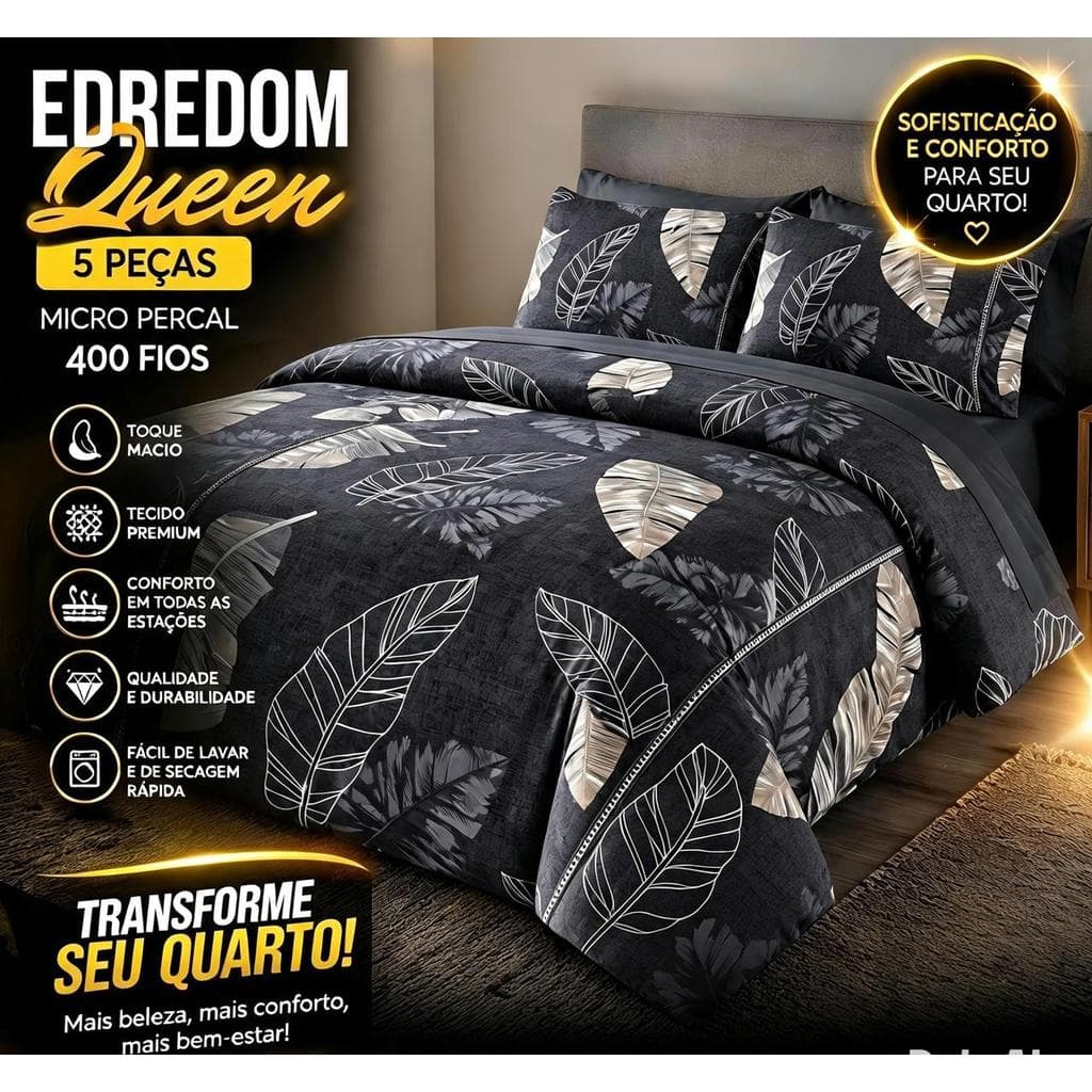 Edredom Grosso Cobertor Micropercal 400