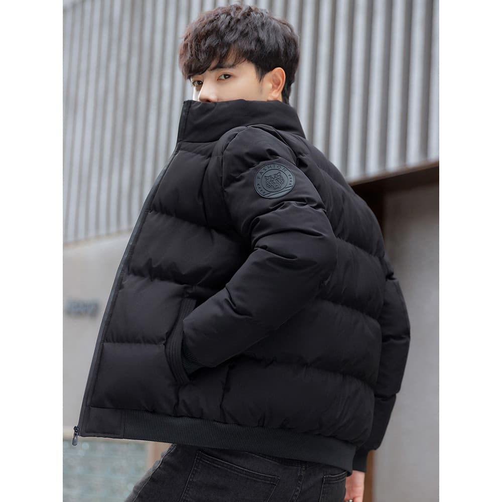 Jaqueta acolchoada masculina novo estilo engrossado inverno jaqueta masculina versão coreana na moda ferramentas jaqueta