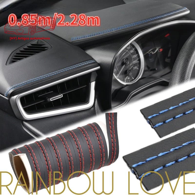 Peças automotivas/adesivo flexível para bricolagem geral/faixas decorativas autoadesivas para console central e portas