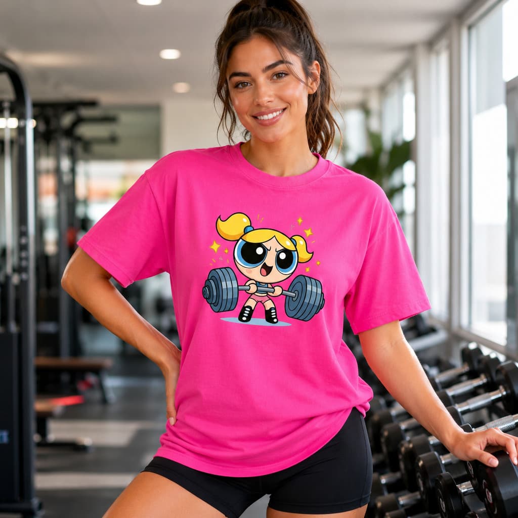 Blusa Feminina 100% Algodão Academia Camisa Estampada Fitness Treino Ginástica Camiseta Leve Estilo