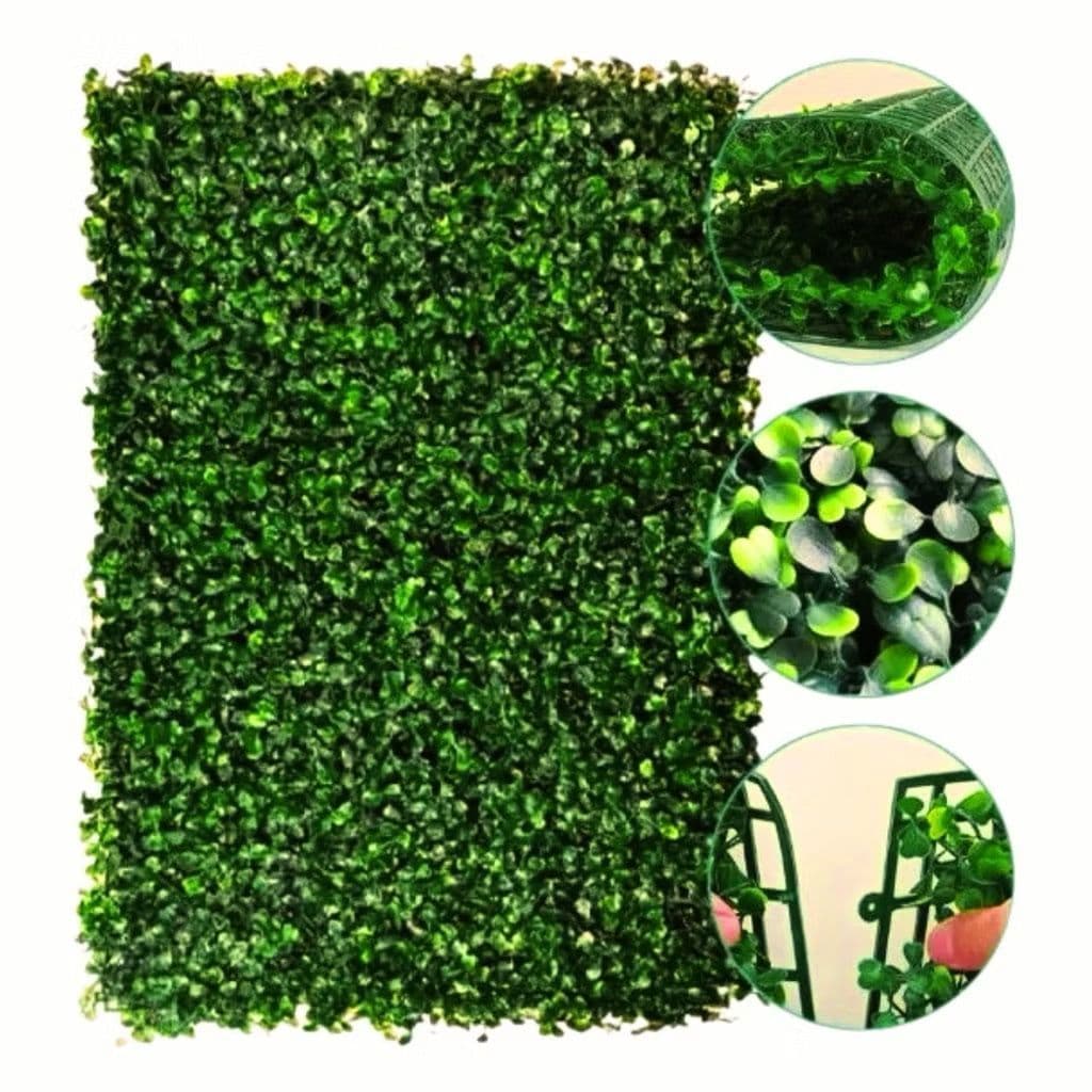 Conjunto Placas de Grama Buchinho Muro Vertical Inglês 40x60 Jardim Artificial