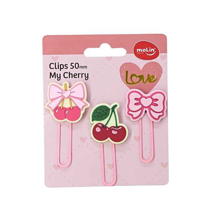 Clips c/3 Love My Cherry 40760 Molin