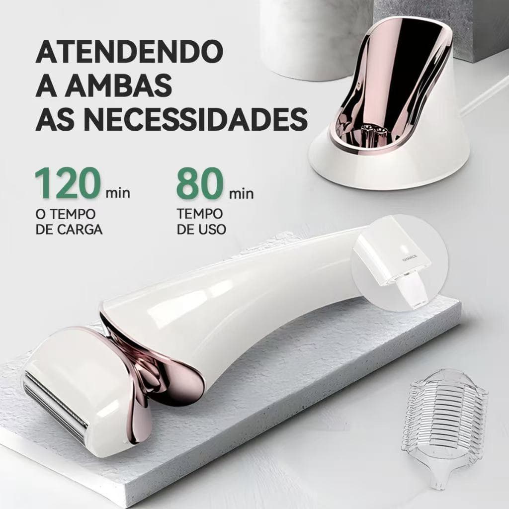 Aparador Íntimo mulheres Depiladora Barbeador Elétrico Com Luz Perna Corpo Depilação Depilador A Prova d'Água SULAN
