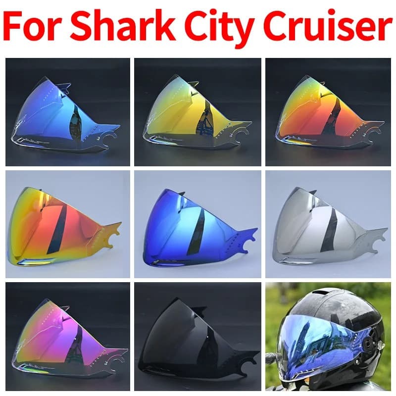 Viseira Para City Cruiser Acessórios De Lente De Substituição Capacete Pára-Brisa CITYCRUISER Viseiras Óculos Tubarão an