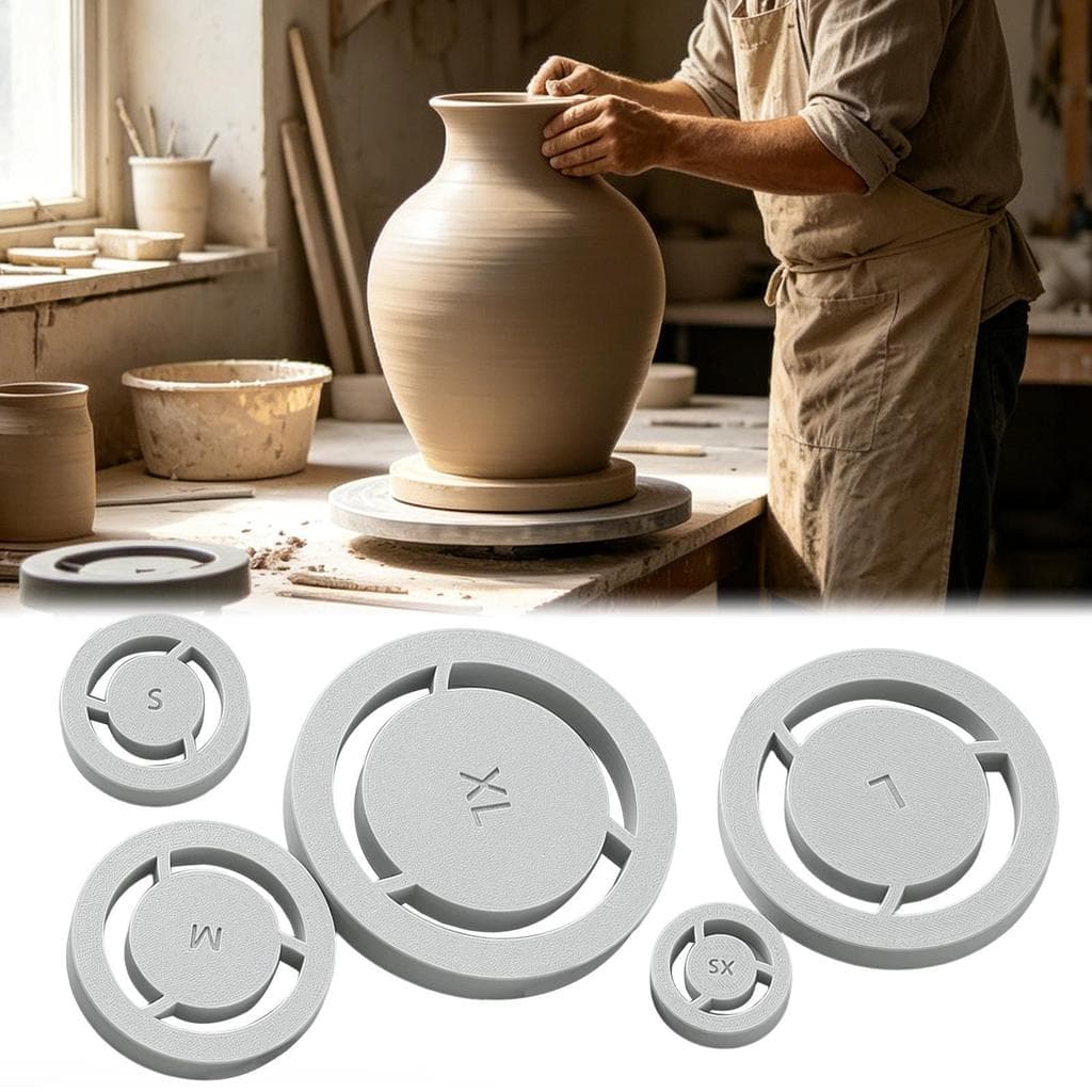Cerâmica Pé Anel Cortador Base De Argila Modelo De Corte Tigela De Molde Para Casa Estúdio Sala De Aula cstui3br