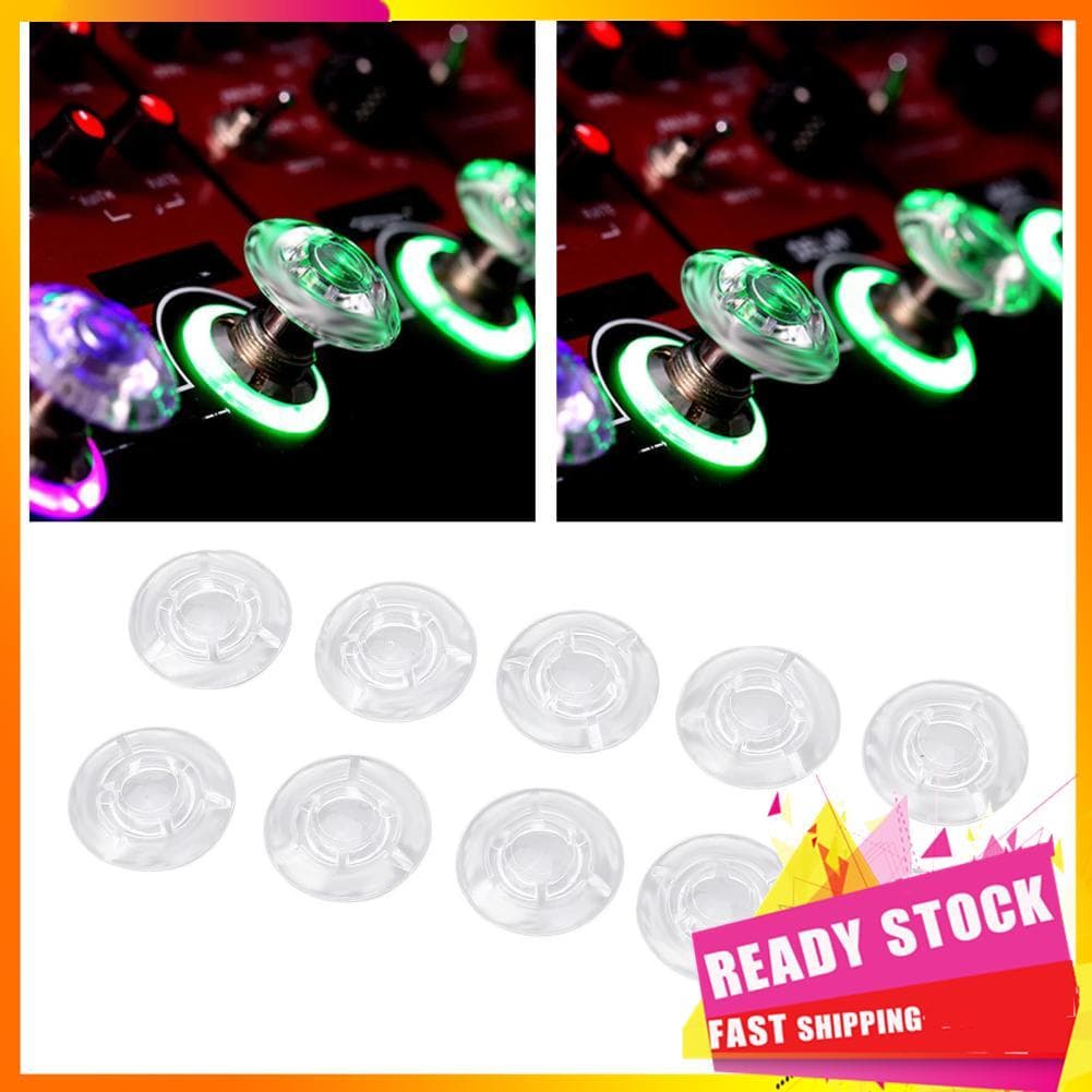 Gfgfgfgg 10 unidades pedal de efeito de guitarra pedal topper transparente para 10 mm