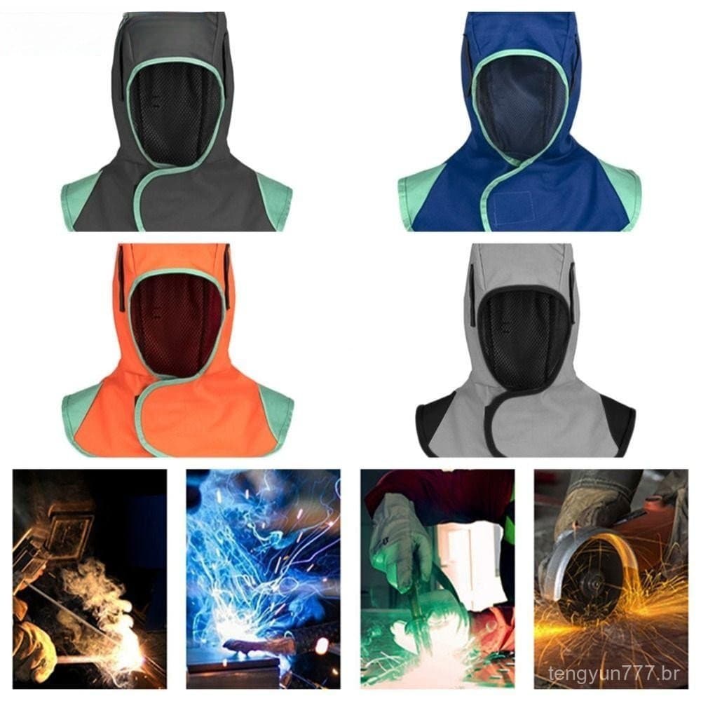 Capa De Soldagem XINLEEN , Capacetes Com Tampa De Xale Retardador De Chamas , Cabeça De Soldador Respirável