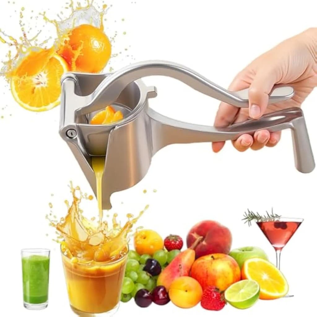 Espremedor de Frutas Manual - Espremedor de Frutas Portátil Multifuncional com Operação Silenciosa, Fácil Limpeza, Cabeç