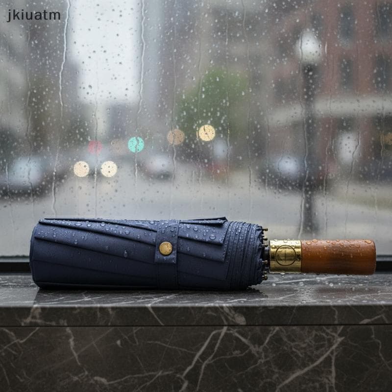 [jkiuatm] Guarda-Chuva Automático À Prova D'água 24 Costelas Premium Resistente A UV Dobrável Forte De Vento Para Uso Di