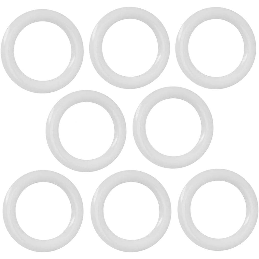 Anéis O de Plástico, Pacote com 8, 1-1/2" (1,5 polegadas), Acessório para Artesanato DIY, Anel de Crochê, Gancho Circula