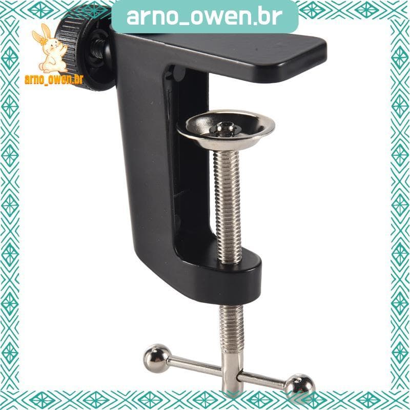 [arno_owen.br] Braçadeira De Montagem De Mesa De Metal Resistente Para Suspensão De Microfone Suporte De Braço De Tesour