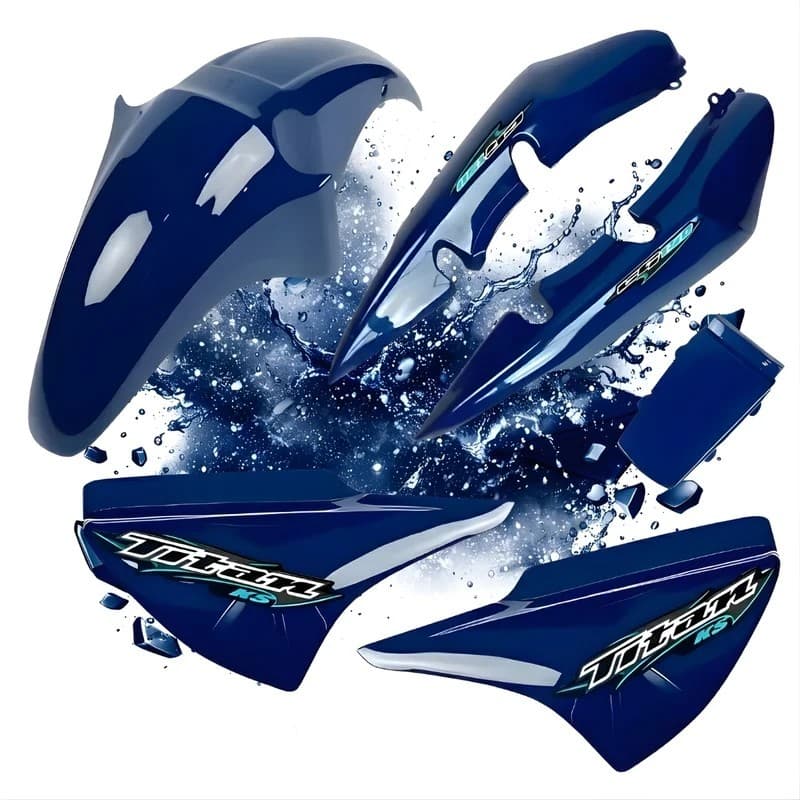 Carenagem Completa Titan 150 Azul 2004 2005 2006 2007 2008 + Adesivos