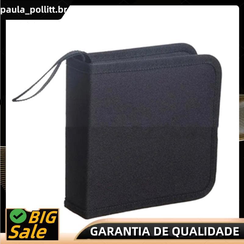 Suporte De Disco Protetor Portátil Organizador Compacto Contém 40 Discos Para Estojo De Armazenamento De CD/DVD Carro E