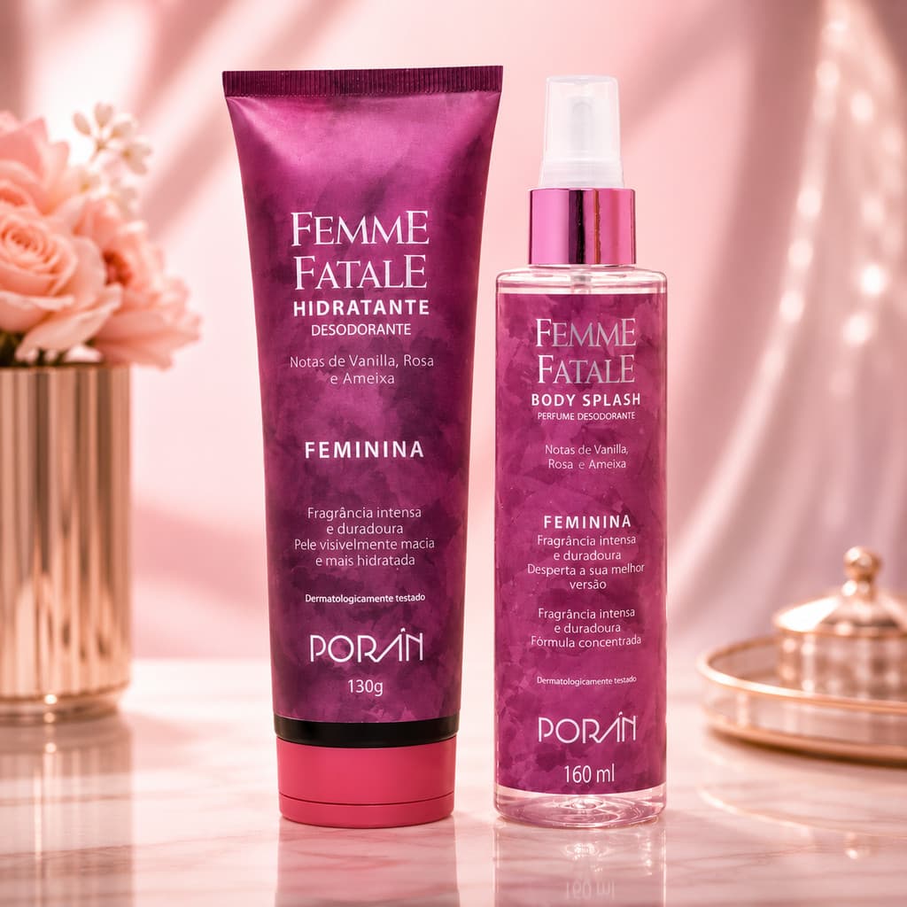 PÓRAN DUO FEMME FEMININA BODY SPLASH E HIDRATANTE