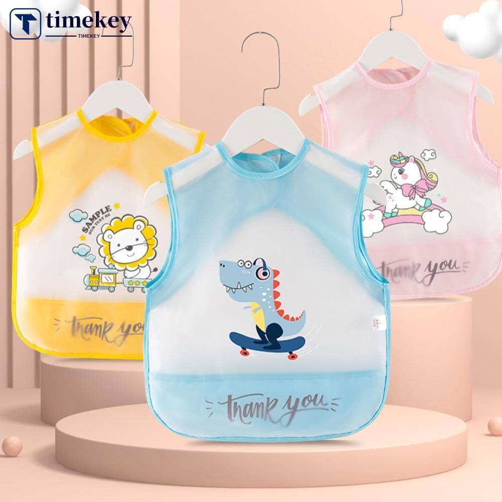 TIMEKEY Lenço Sem Mangas Para Bebês , À Prova D'água , Arte Crianças Pequenas , Babador De Alimentação , Bolso , Infanti