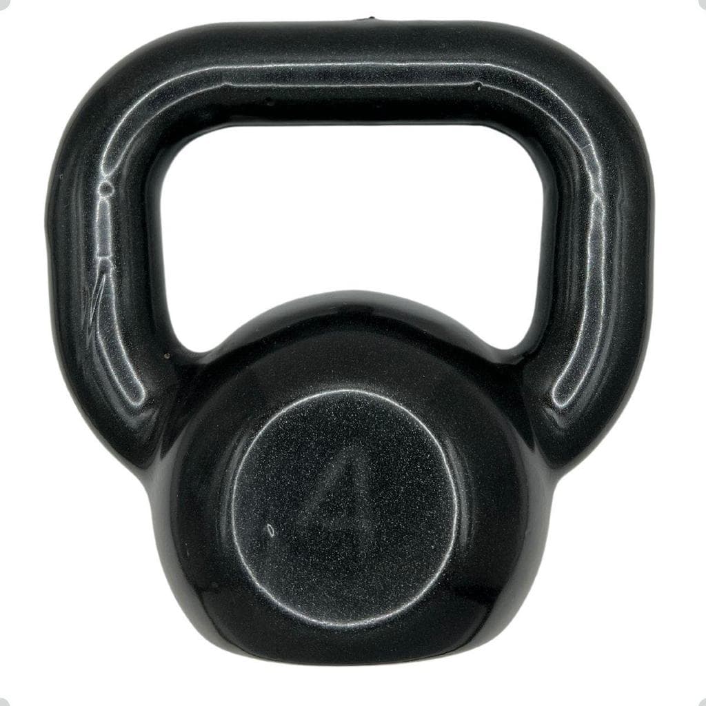 Kettlebell Emborrachado Treinamento Funcional - 4 Kg