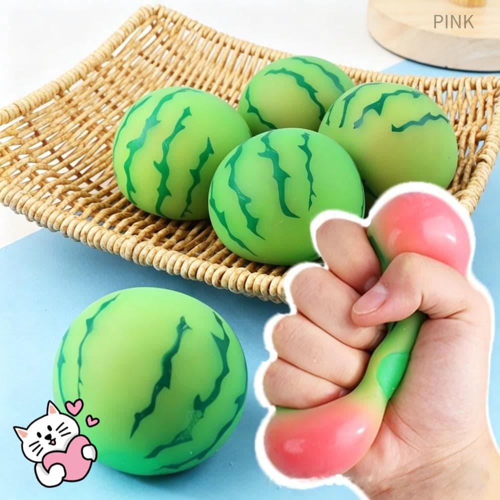 Brinquedo De Melancia PINK1 , Simulado Para Alívio Do Estresse Sensorial , Macio De Descompressão