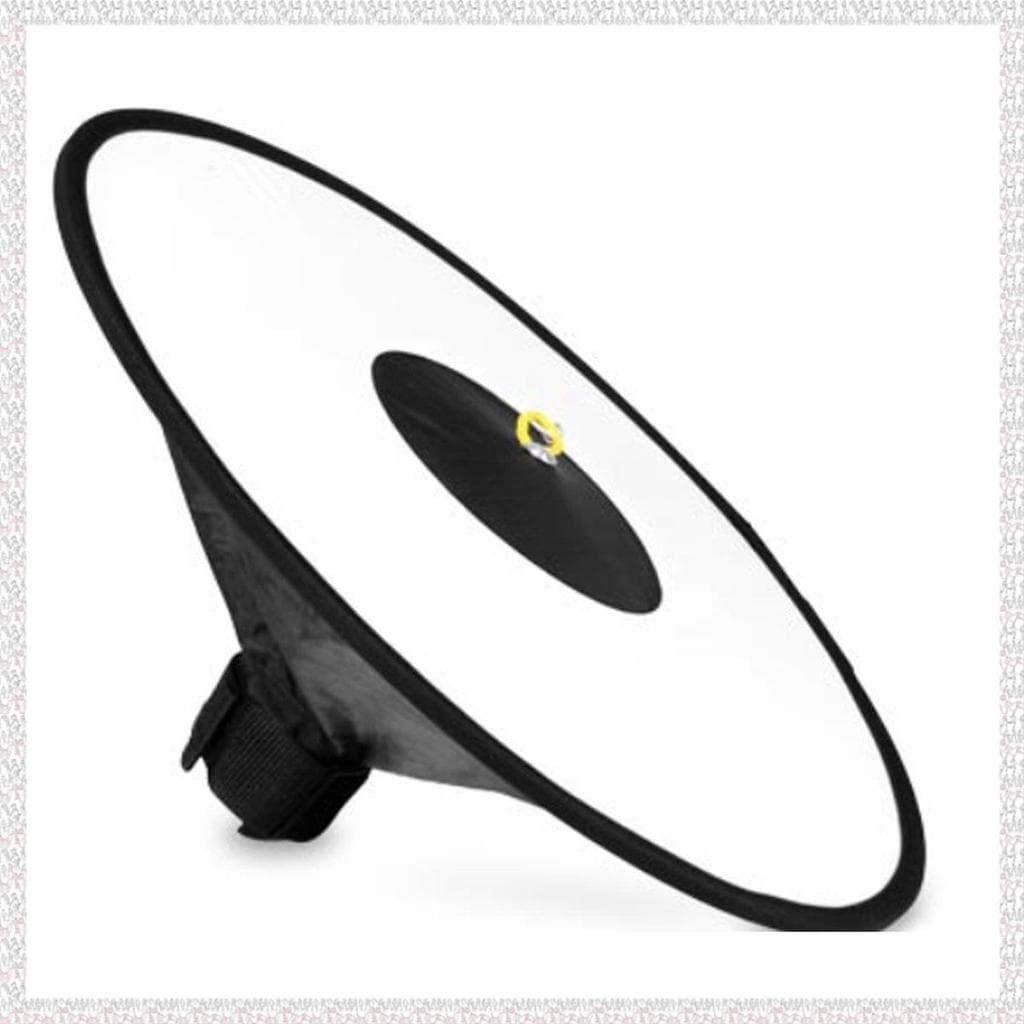 (Otgl) Universal 44cm Rodada Flash Softbox Portátil Dobrável Estilo Speedlite Difusor Refletor Correia Para Câmera