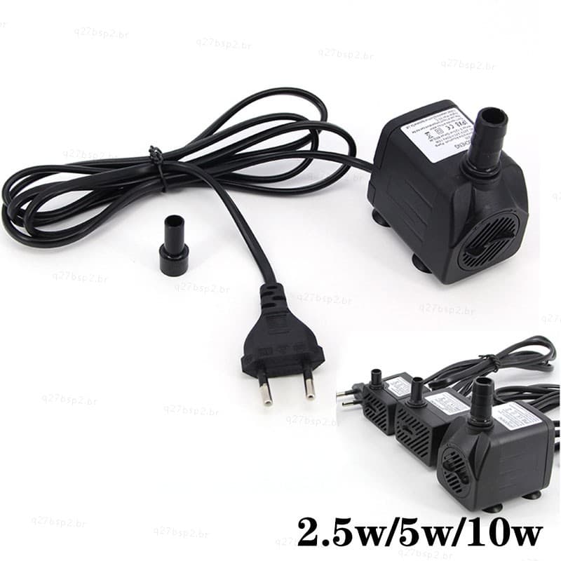 Bomba De Água Submersível AC 220V 2.5W/5W/10W , Aquário , Tanque De Peixes , Fonte , Piscina , Ue , Eua , Plug BR27B2