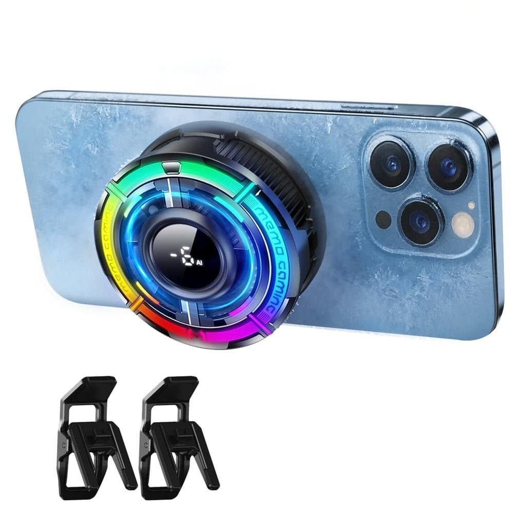 Resfriador de Telefone Mag-Safe para Jogos, Ventilador de Resfriamento para iPhone em Clima Quente, Resfriador Portátil
