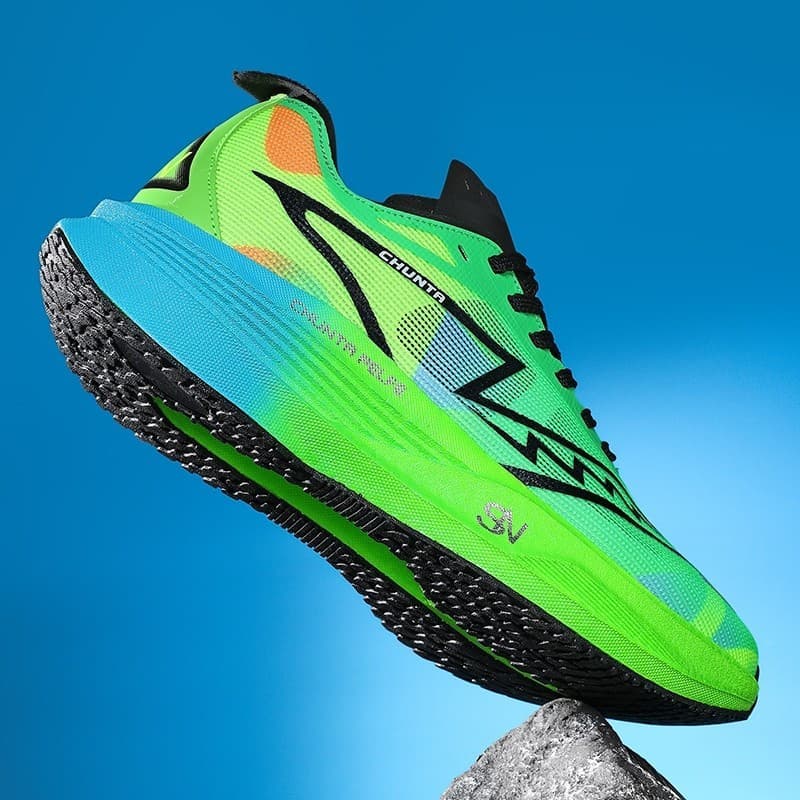 Tênis de Corrida com Placa de Carbono para Homens e Mulheres, Leve e Respirável para Maratona, Tamanhos 33 – 44 QK8X
